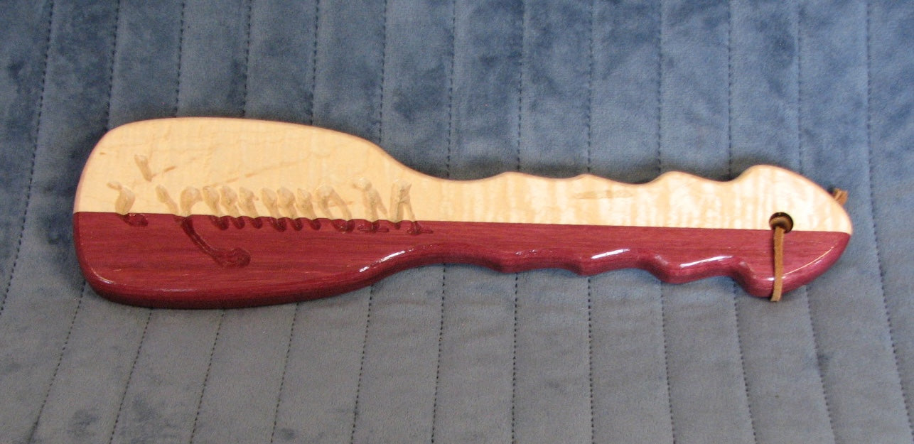 Bruiser Paddle - Purpleheart and Maple (Mommy's imprint)