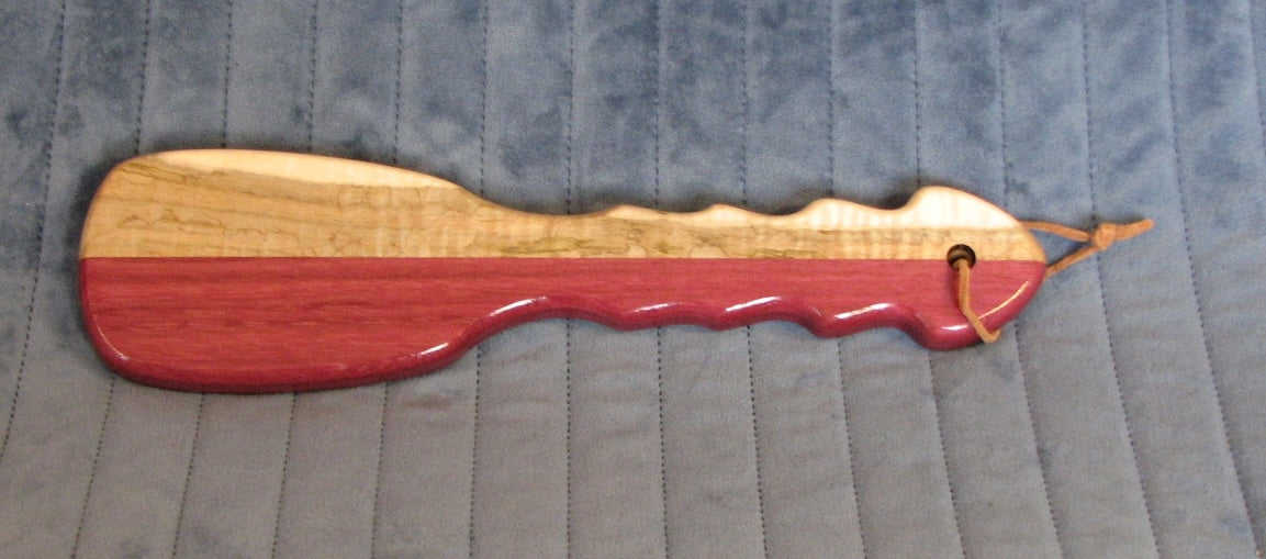 Bruiser Paddle - Purpleheart and Maple (Babygirl imprint)