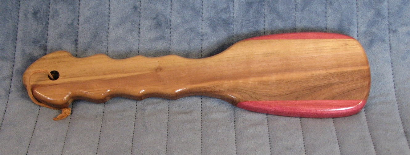 Bruiser Paddle - Purpleheart and Black Walnut (Slut imprint)