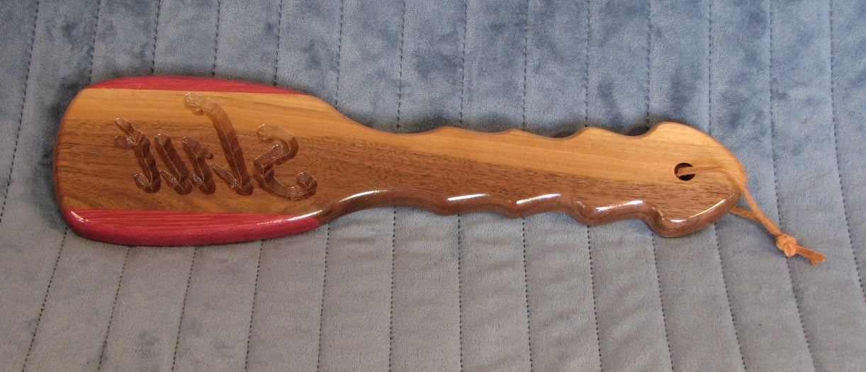 Bruiser Paddle - Purpleheart and Black Walnut (Slut imprint)