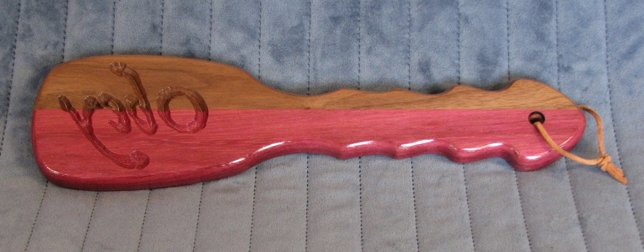 Bruiser Paddle - Purpleheart and Black Walnut (Obey imprint)