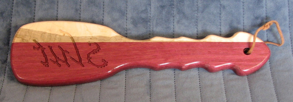 Bruiser Paddle - Purpleheart and Maple (Slut imprint)