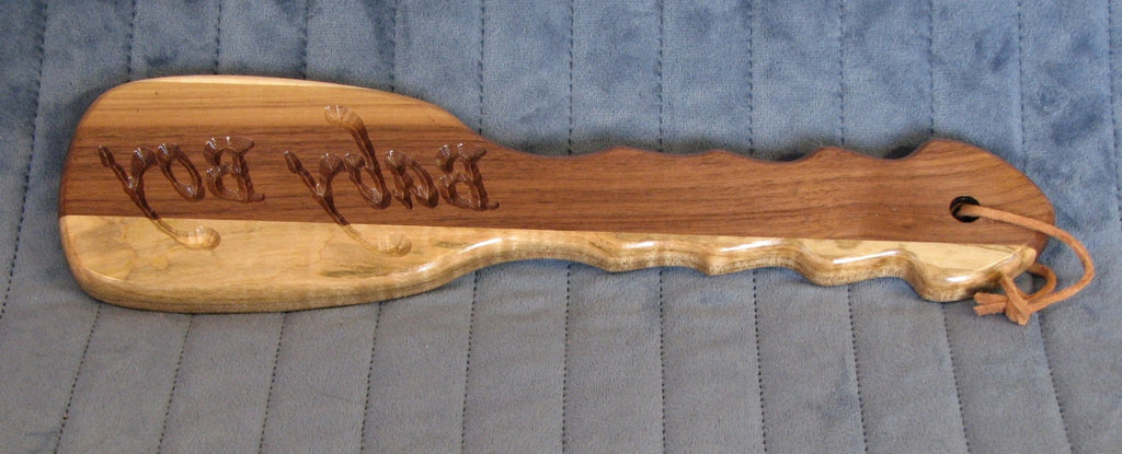 Bruiser Paddle - Black Walnut and Maple (Baby Boy imprint)