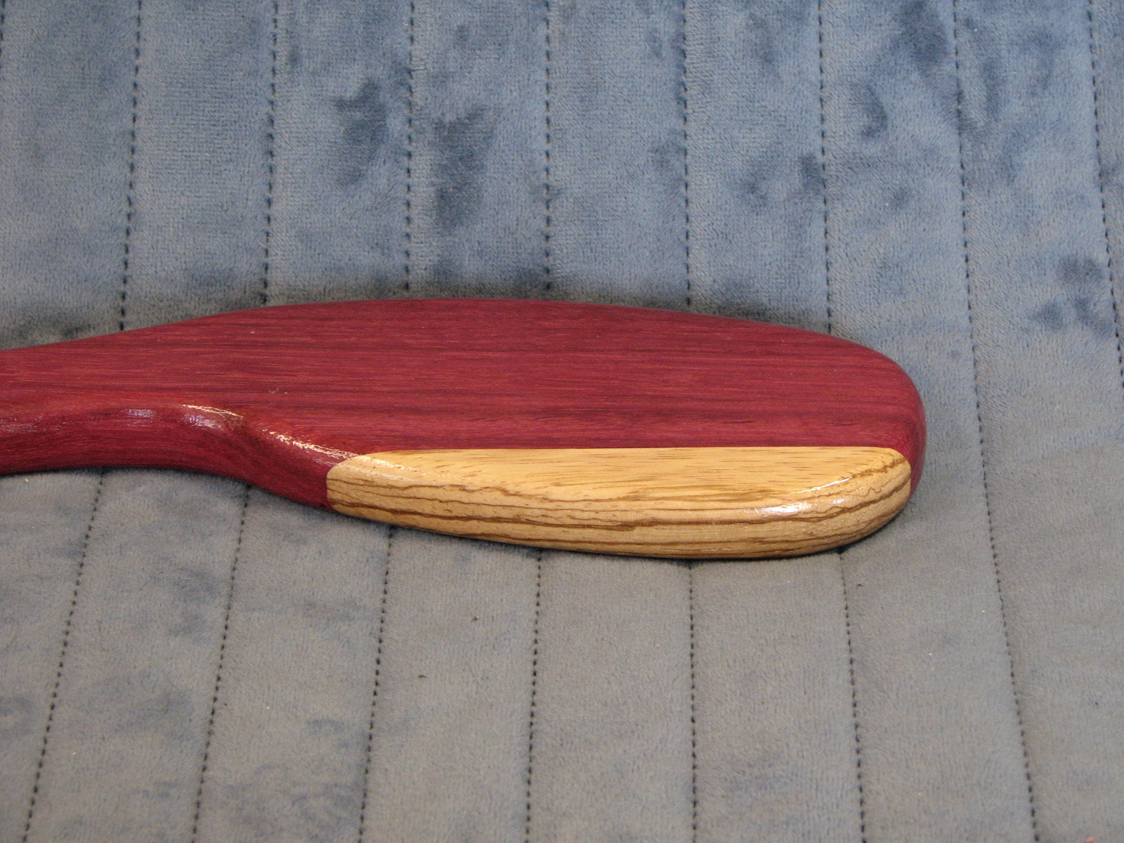 Hairbrush Paddle - Purpleheart and Zebrawood