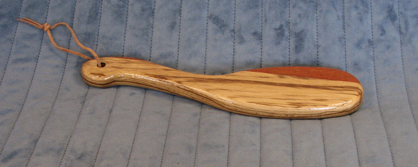Hairbrush Paddle - Zebrawood and Lacewood