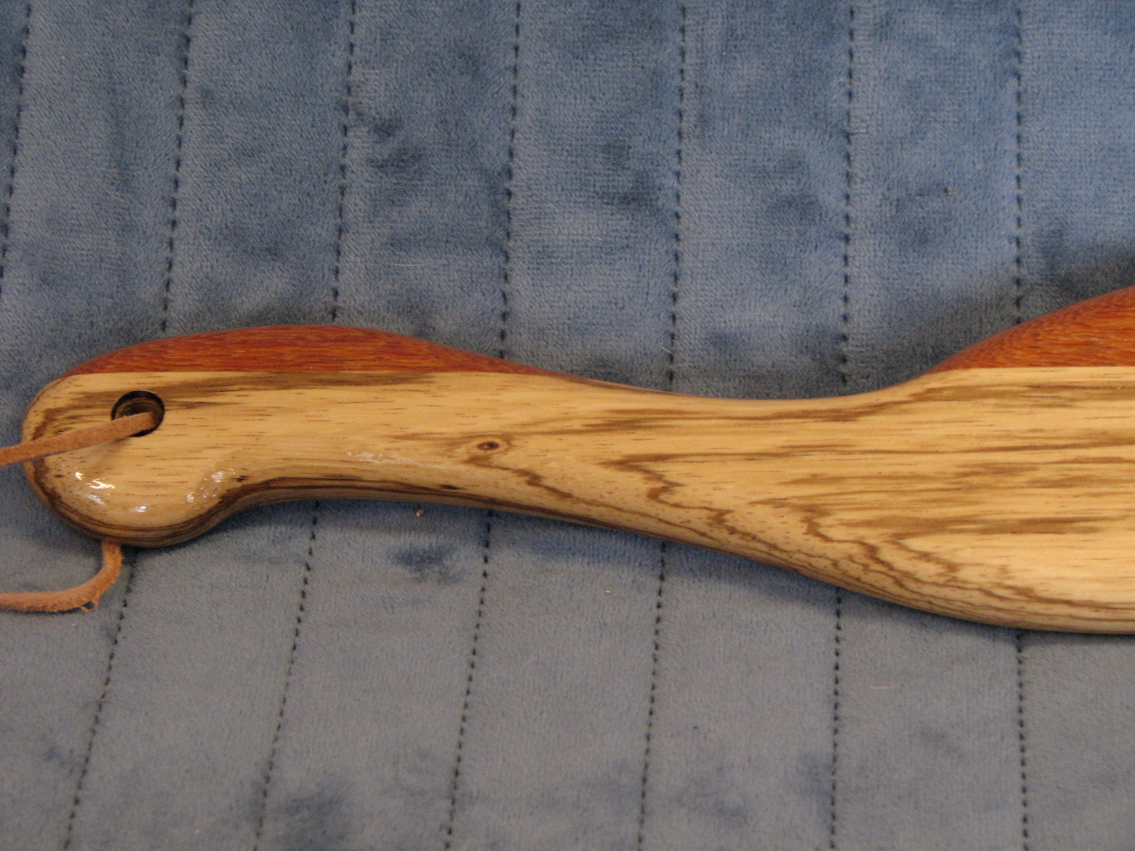 Hairbrush Paddle - Zebrawood and Lacewood