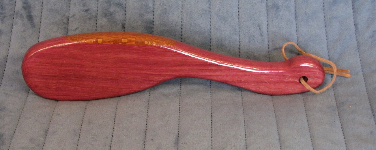 Hairbrush Paddle - Purpleheart and Lacewood